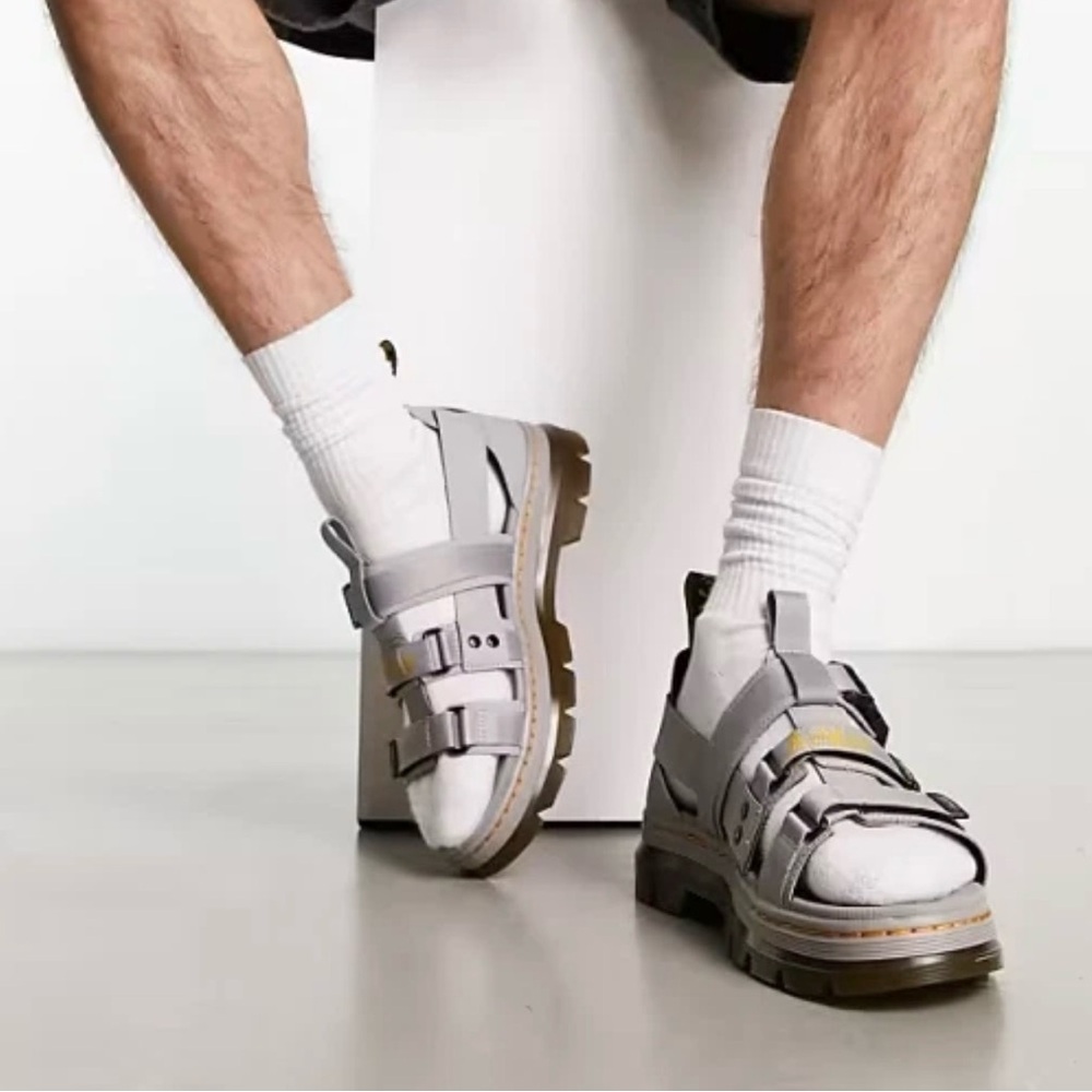 Dr. Martens Light Gray Strap Sandals Men’s Size 13 M